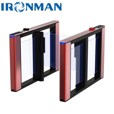 Supermarket Face Recognition IM.LB01 NFC Speed Gate Turnstile with 8 Pairs of Infrared Detection Sensor and ≤1200mm Channel Width